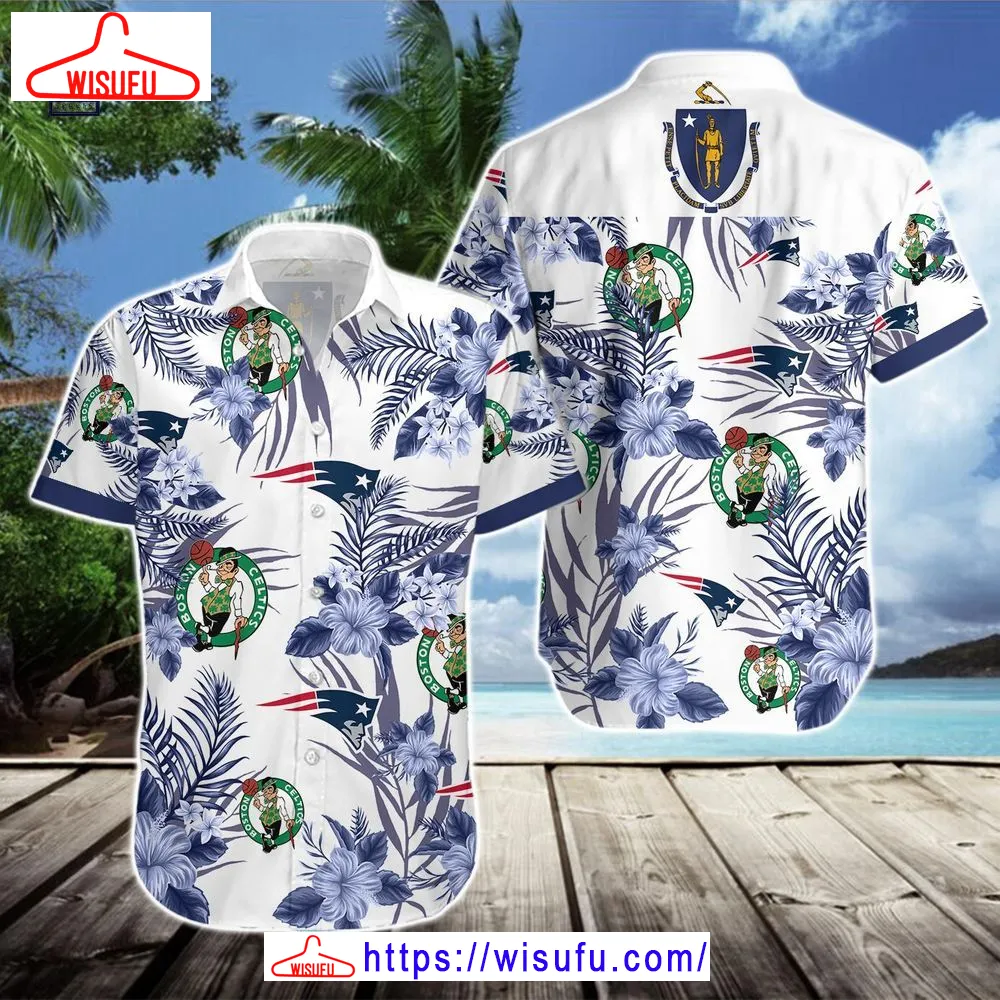 Boston Celtics Patriots Hawaiian Shirt, New Fashion Gifts