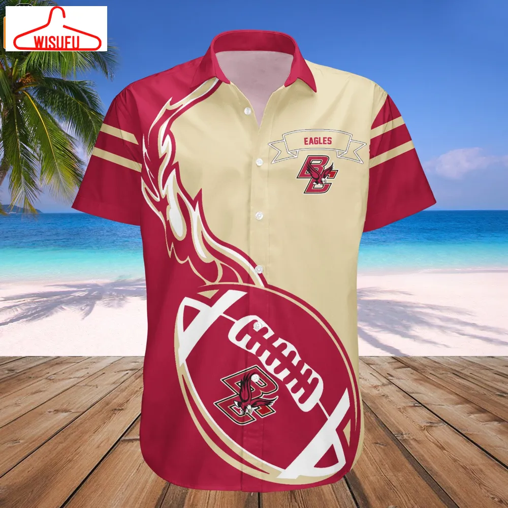 Boston College Eagles Flame Ball Hawaiian Shirt, New Fashion Gifts