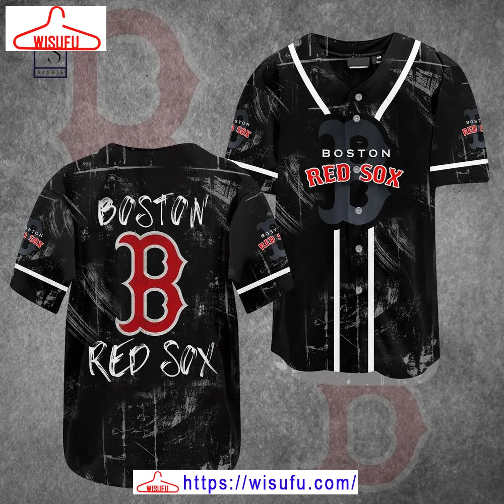 Boston Red Sox Black Baseball Jersey, New Fashion Gifts