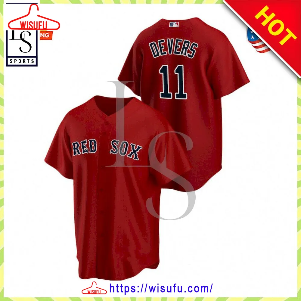 Boston Red Sox Rafael Devers Red Baseball Jersey, New Fashion Gifts