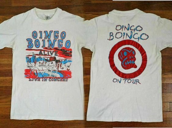 Both Sides Printed - Vintage Oingo Boingo Live In Concert Shirt