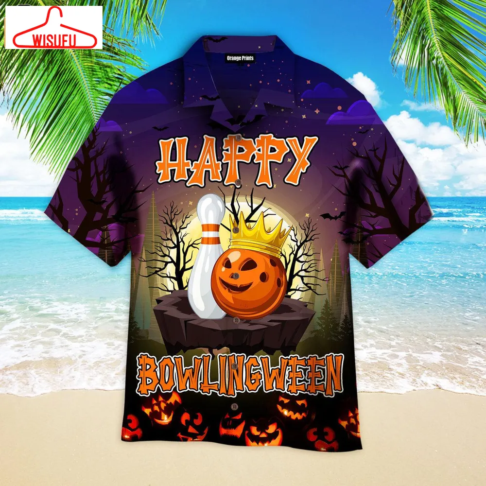 Bowling Happy Bowlinween Halloween 2024 Hawaiian Shirt, New Fashion Gifts