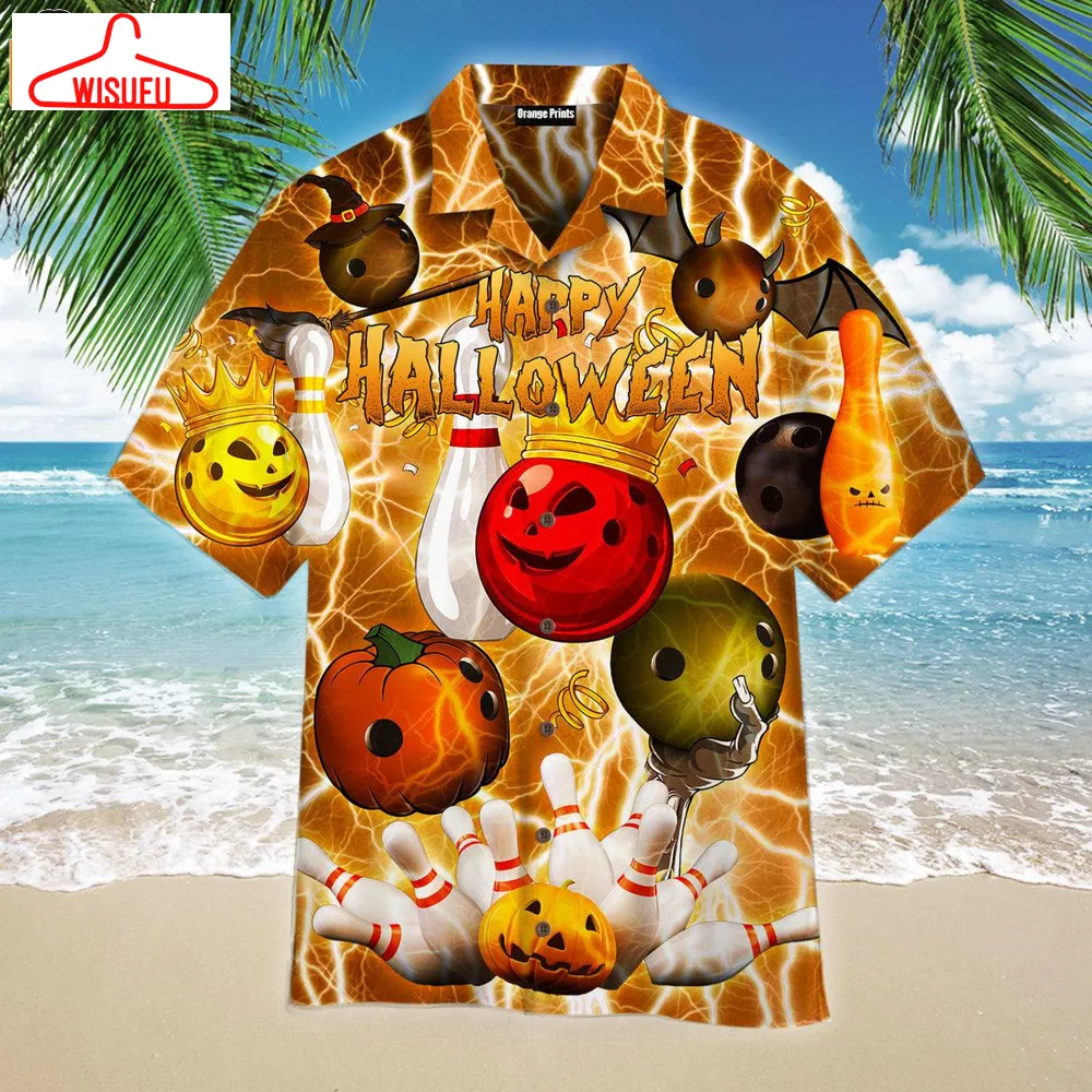 Bowling Party Halloween 2024 Hawaiian Shirt, New Fashion Gifts