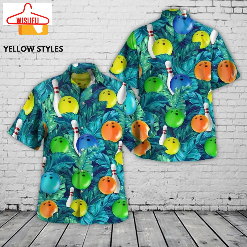 Bowling Tropical Hawaiian Shirt, New Fashion Gifts