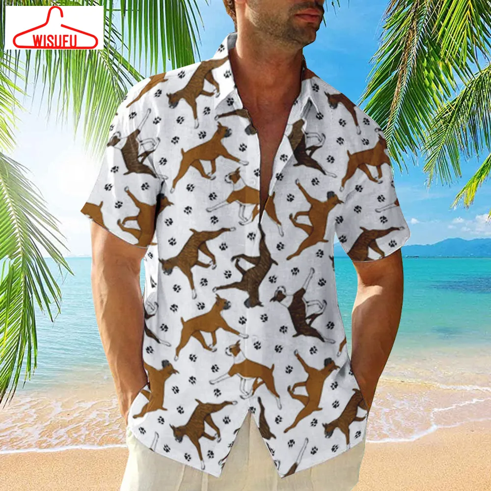 Boxer Dog Hawaiian Shirt 23, New Hawaiian Holiday Outfits, New Fashion Gifts