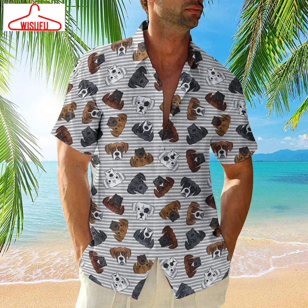 Boxer Dog Hawaiian Shirt 4, New Hawaiian Holiday Outfits, New Fashion Gifts