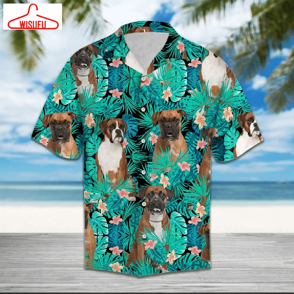 Boxer Tropical Hawaiian Shirt Pre11084, New Hawaiian Holiday Outfits, New Fashion Gifts