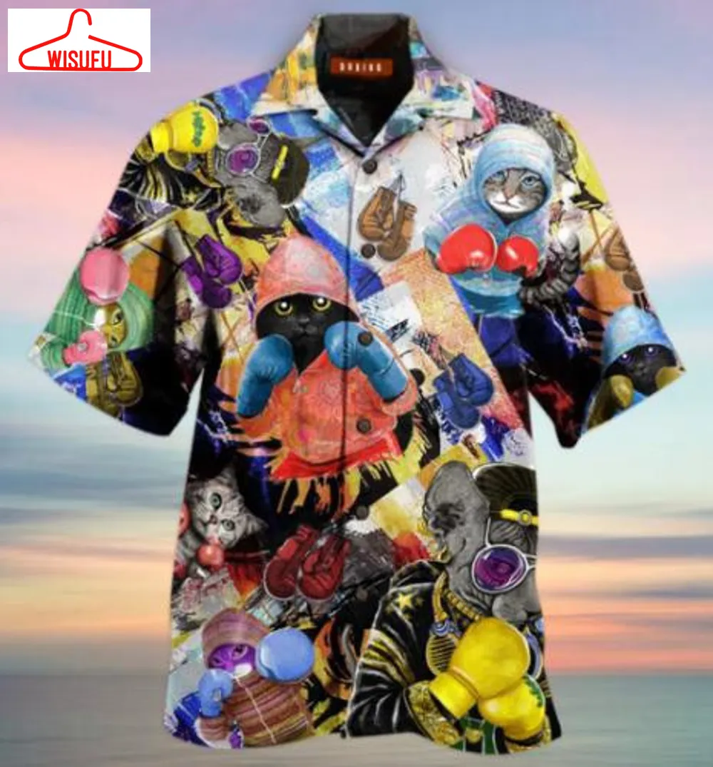 Boxing Cats Hawaiian Shirt