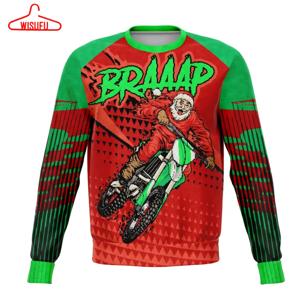 Braaap, All Over Print 3d Ugly Christmas Sweater, New Winter Shirt Gift For Family