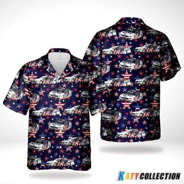 Brad Keselowski NASCAR Racing Cars No. 2 Hawaiian Shirt, Gift For Men, S-5XL