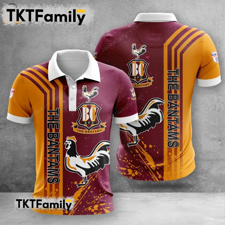 Bradford City 3D Polo Shirt TKT Familys
