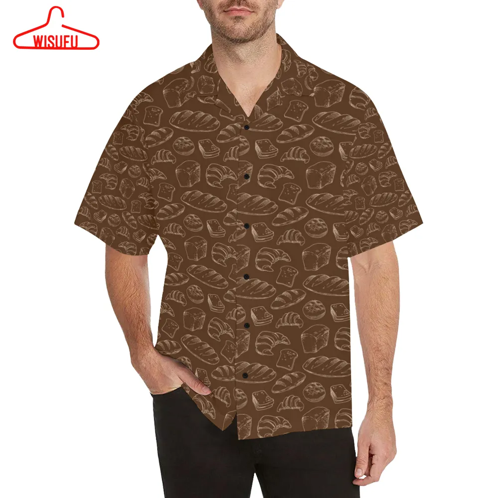 Bread Pattern Print Design 02 Hawaiian Shirt, New Hawaiian Holiday Outfits, New Fashion Gifts