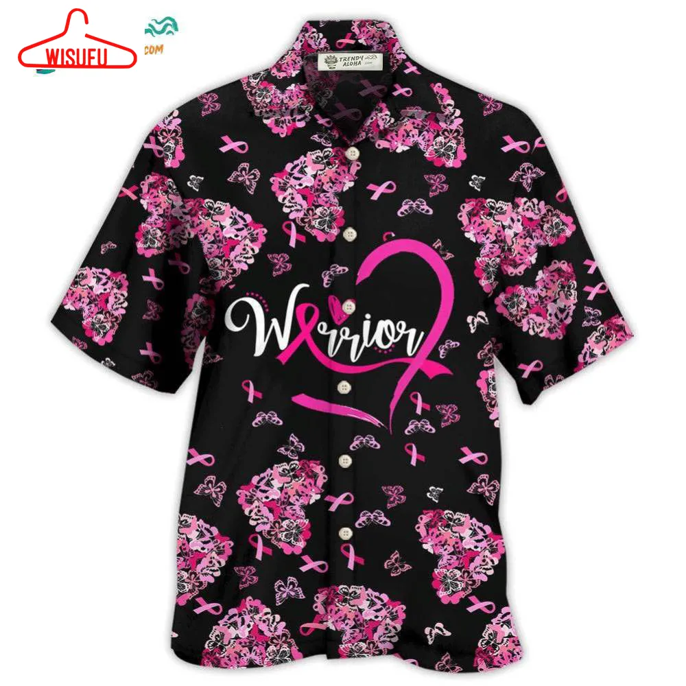 Breast Cancer Warrior Style Hawaiian Shirt- Wisufu Aloha