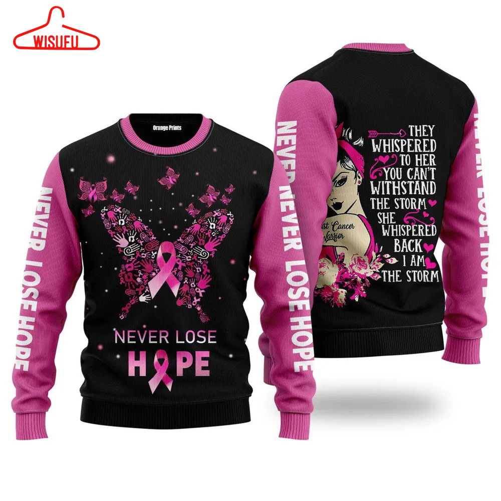 Breast Cancer Warrior Ugly Christmas Sweater - For Men & Women - New Winter Fashion Shirt Gift For Family