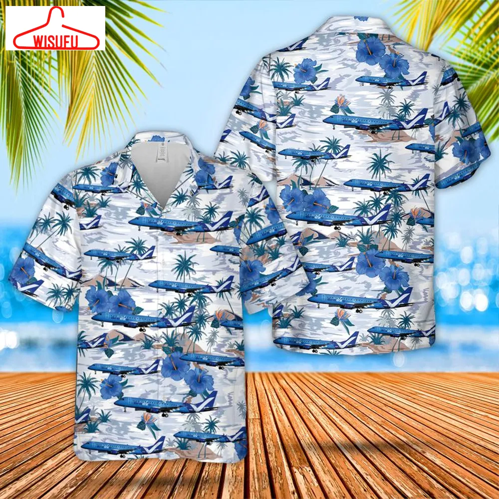 Breeze Airways Embraer 190-100 Hawaiian Shirt, New Fashion Gifts