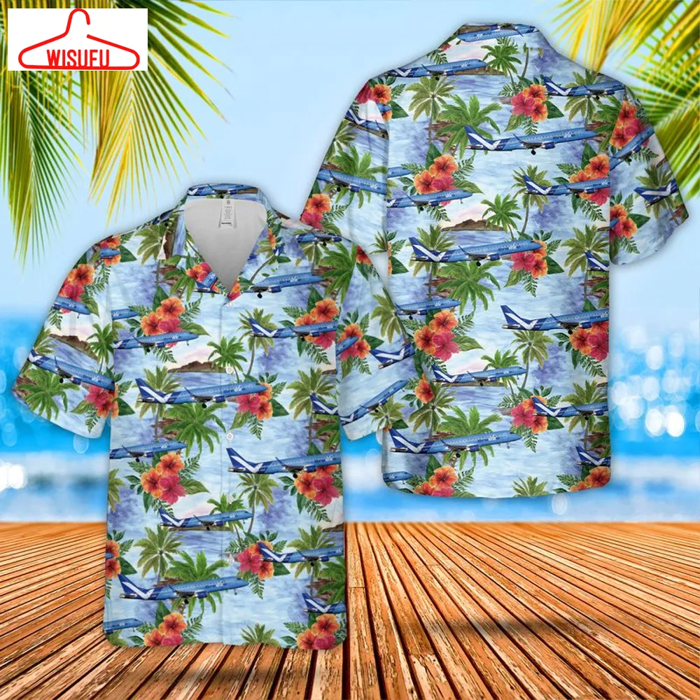 Breeze Airways Embraer 190-100igw Hawaiian Shirt, New Fashion Gifts