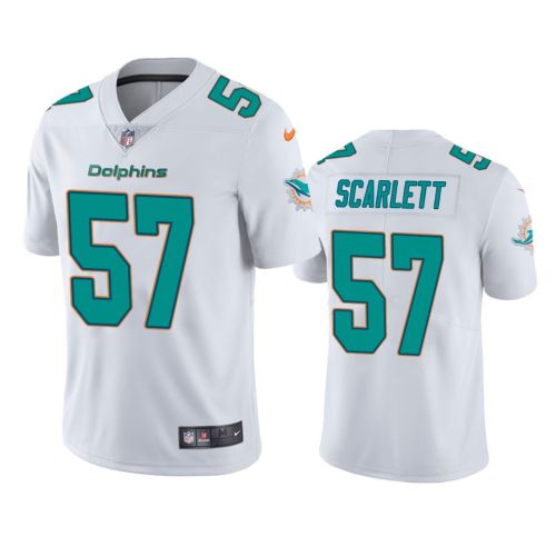 Brennan Scarlett 57 Miami Dolphins White Vapor Jersey