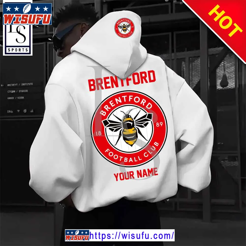 Brentfo-rd Epl Personalized New White Hoodie