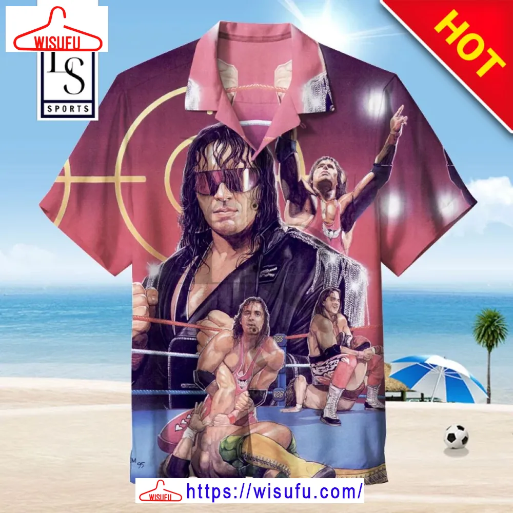 Bret Hart Wwe Hawaiian Shirt, New Fashion Gifts