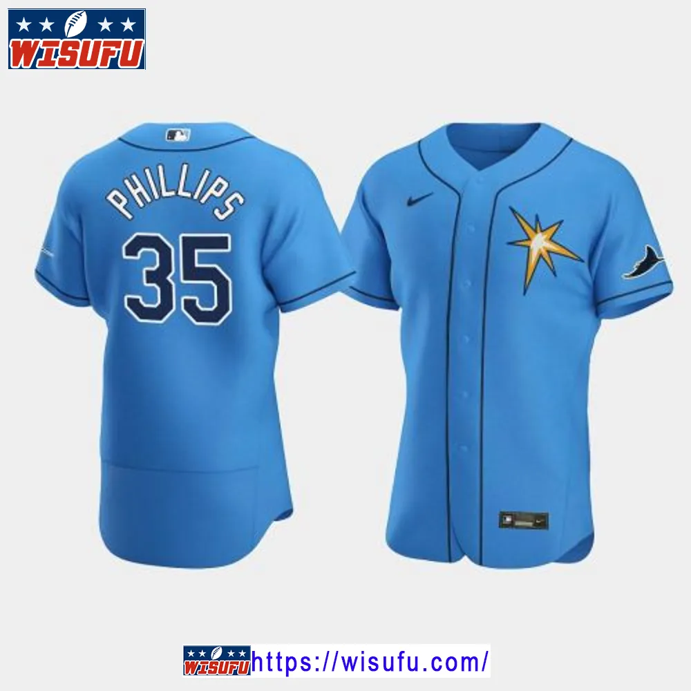 Brett Phillips 35 Tampa Bay Rays Light Blue Alternate Jersey Jersey