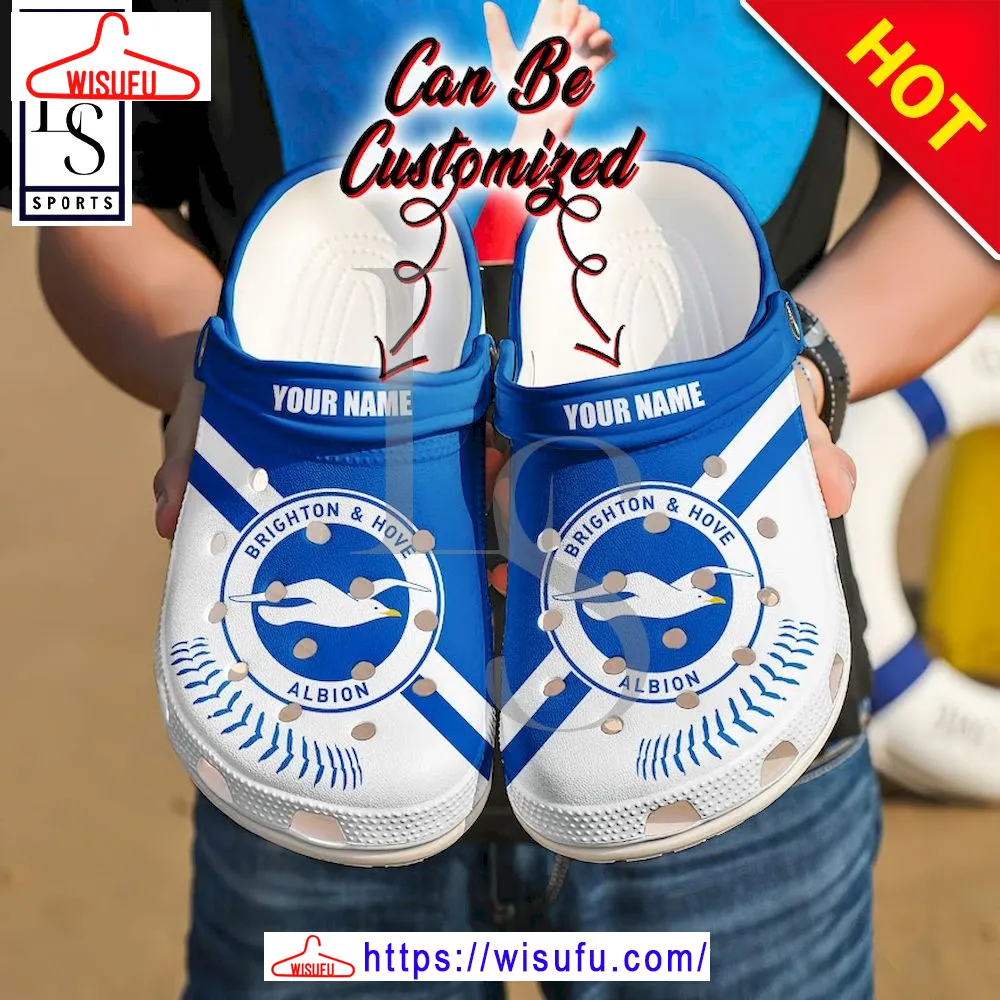 Brighton & Hove Albion Custom Name Clogs Shoes