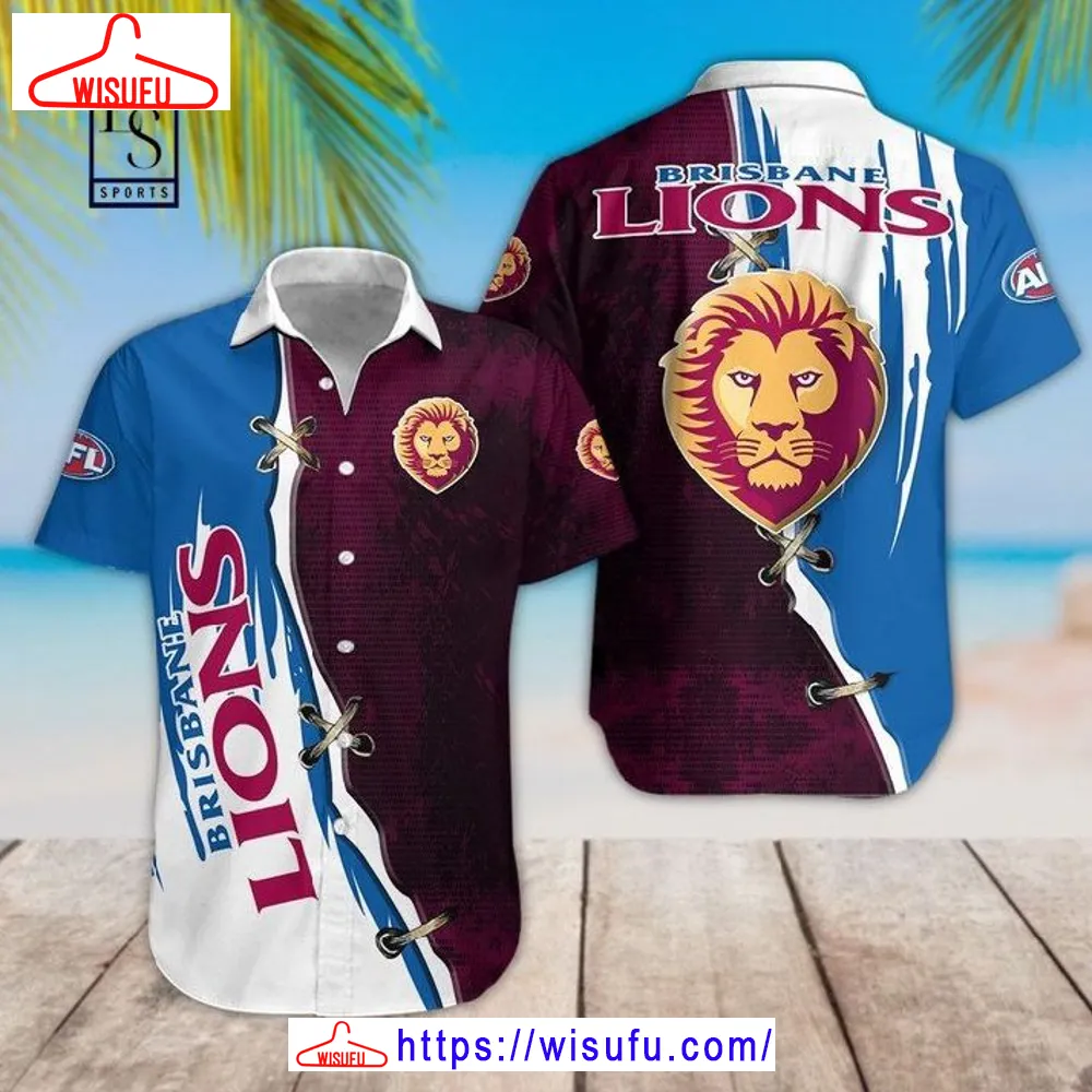 Brisbane Lions 3d Hawaiian Shirt, New Fashion Gifts