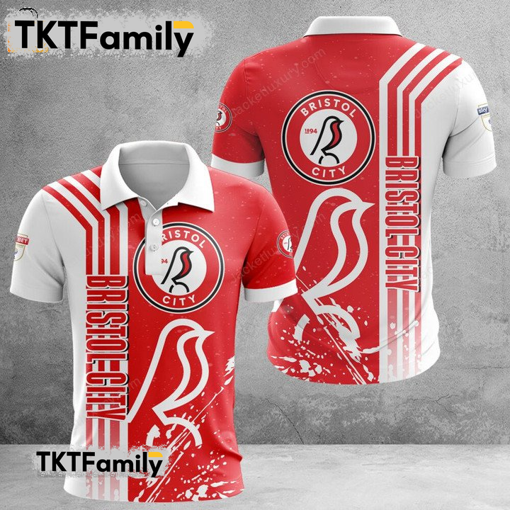Bristol City 3D Polo Shirt TKT Familys