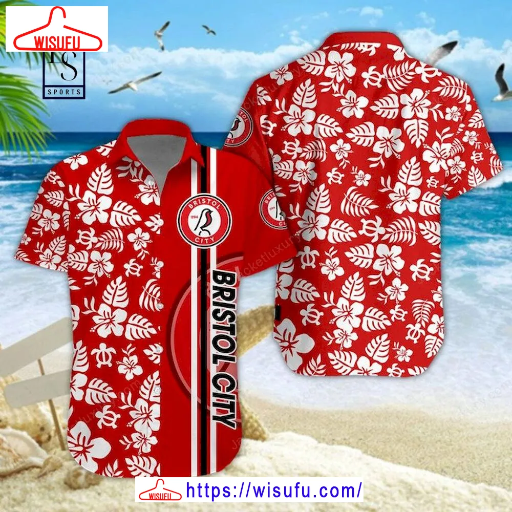 Bristol City 3d Hawaiian Shirt, New Fashion Gifts