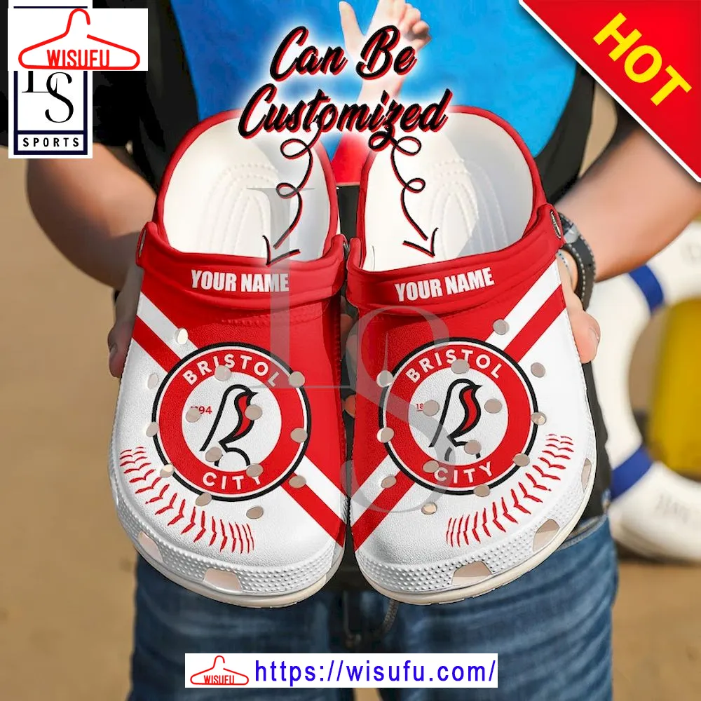 Bristol City Custom Name Clogs Shoes