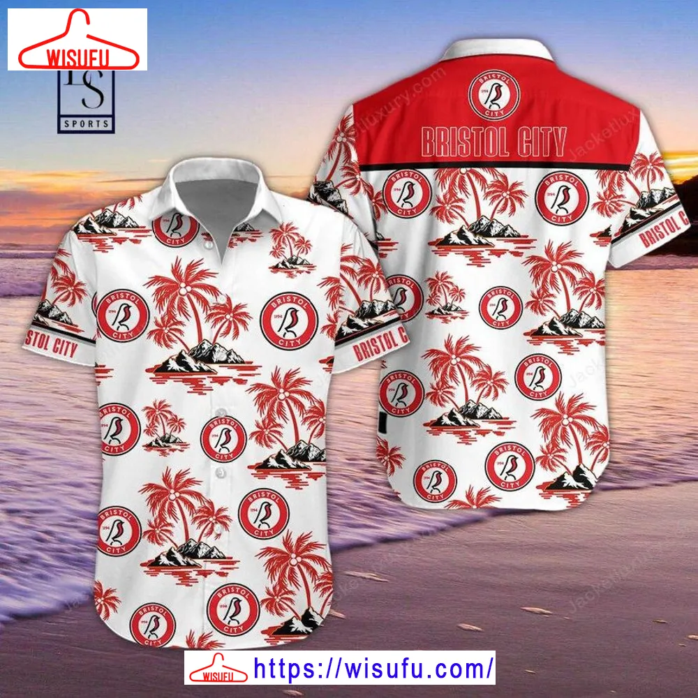 Bristol City Hawaiian Shirt, New Fashion Gifts