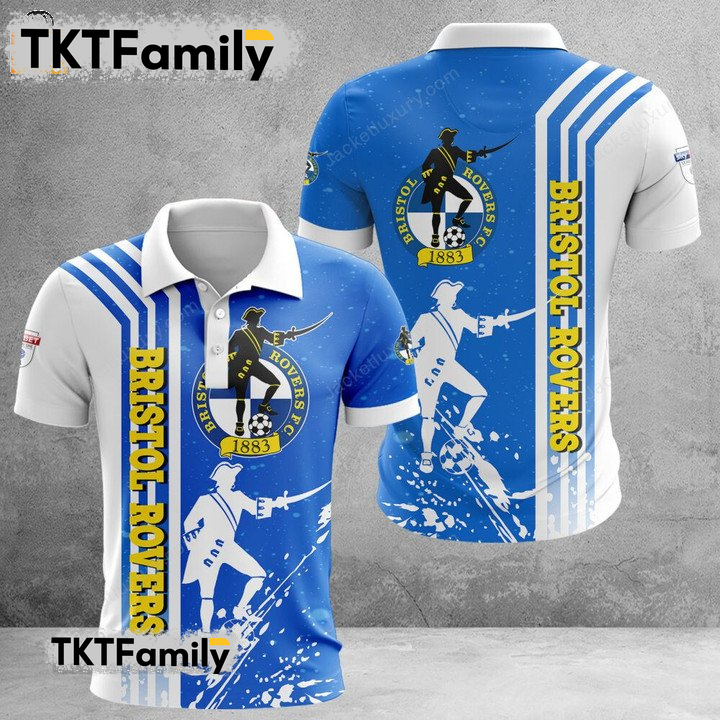 Bristol Rovers 3D Polo Shirt TKT Familys