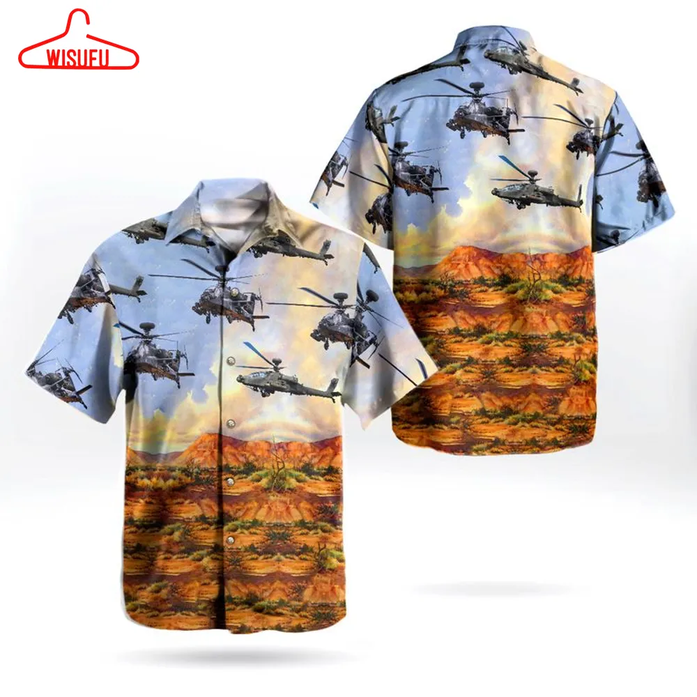 British Army Ah-64e - Apache Attack Helicopter Hawaiian Shirt, New Fashion Gifts