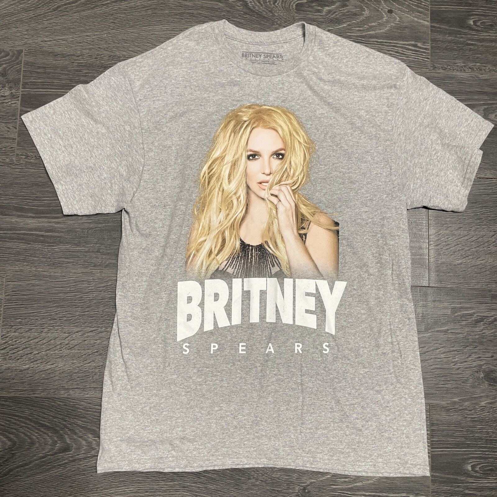 Britney Spears Graphic Music Star Photo Short Sleeve T-Shirt New Large