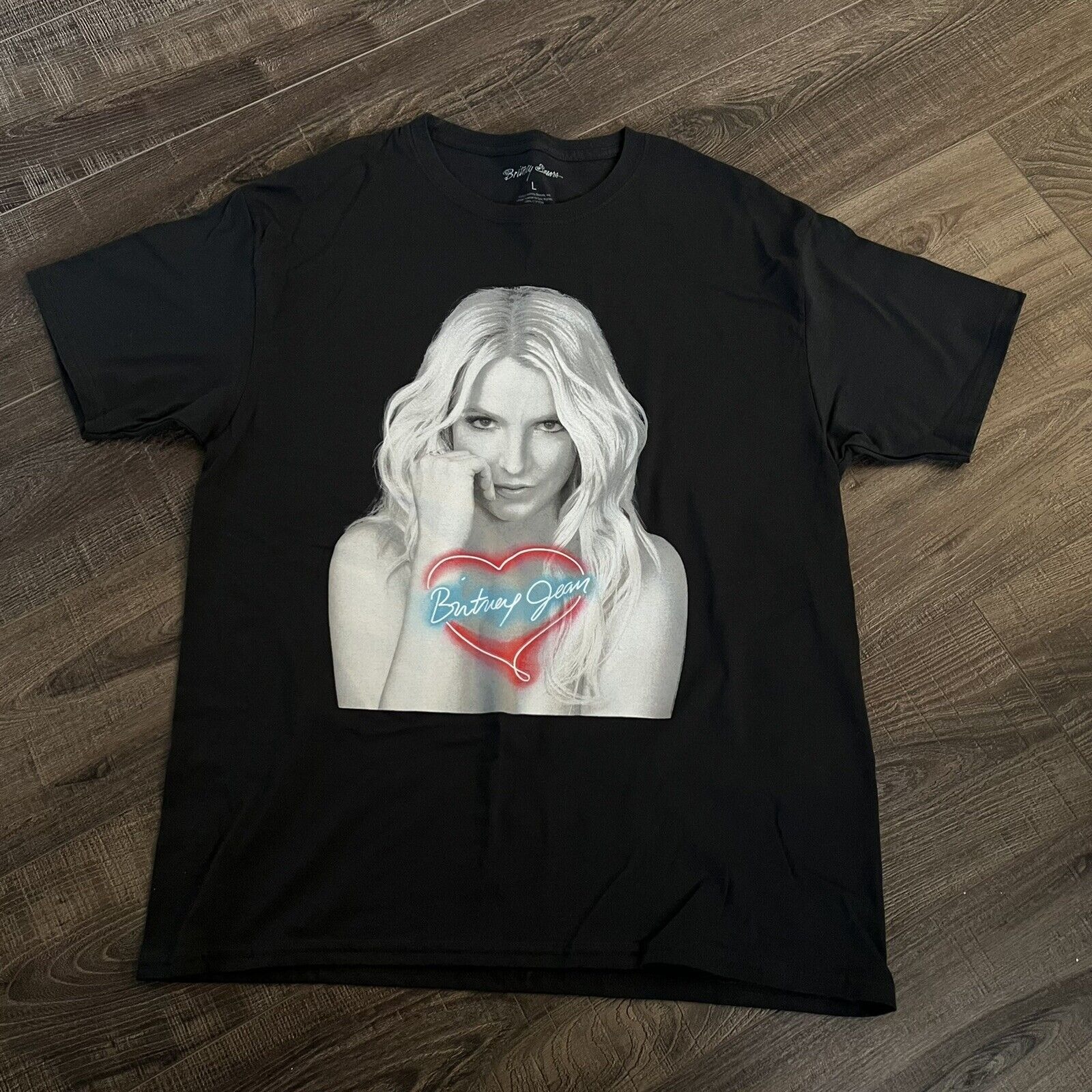 Britney Spears T-shirt in Black Mens Size Large Brand New