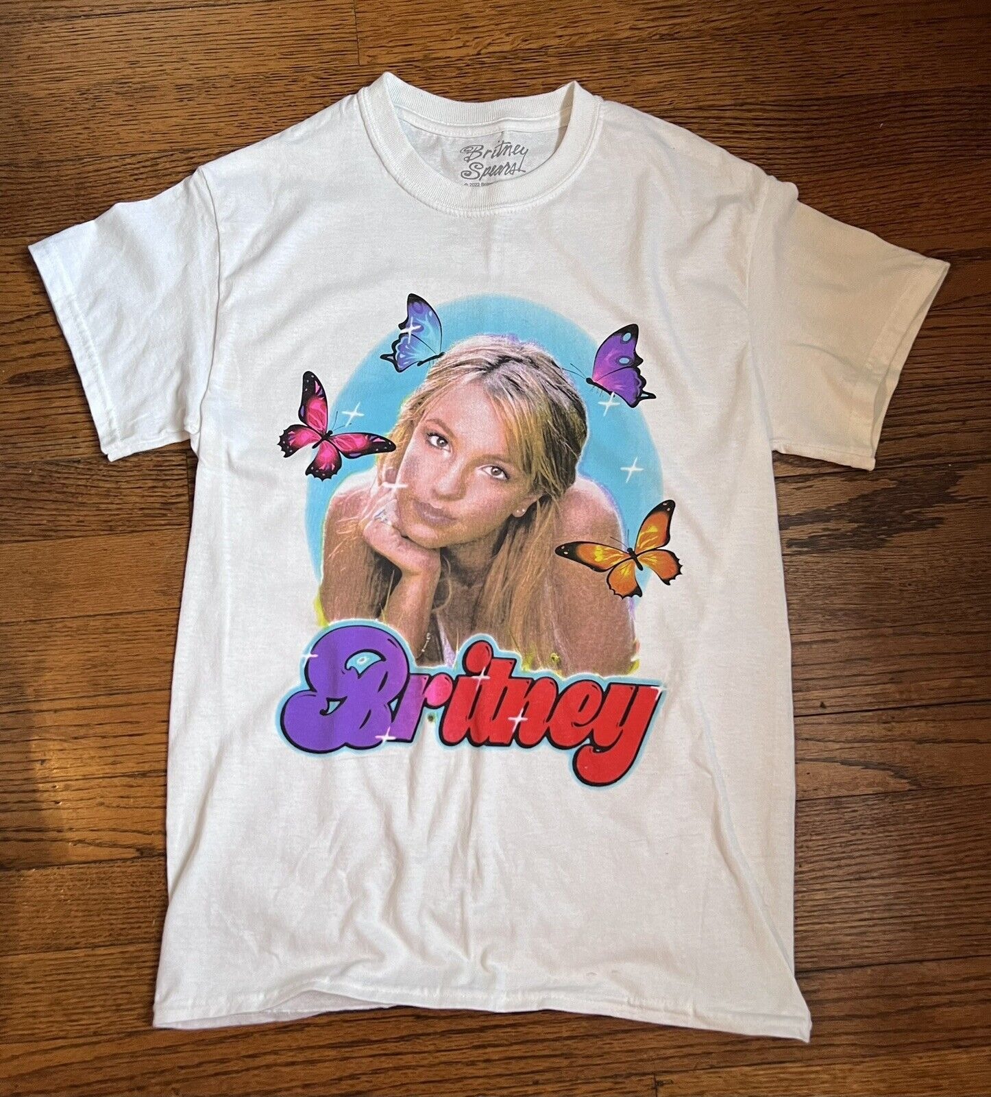 Britney Spears butterfly t shirt Small