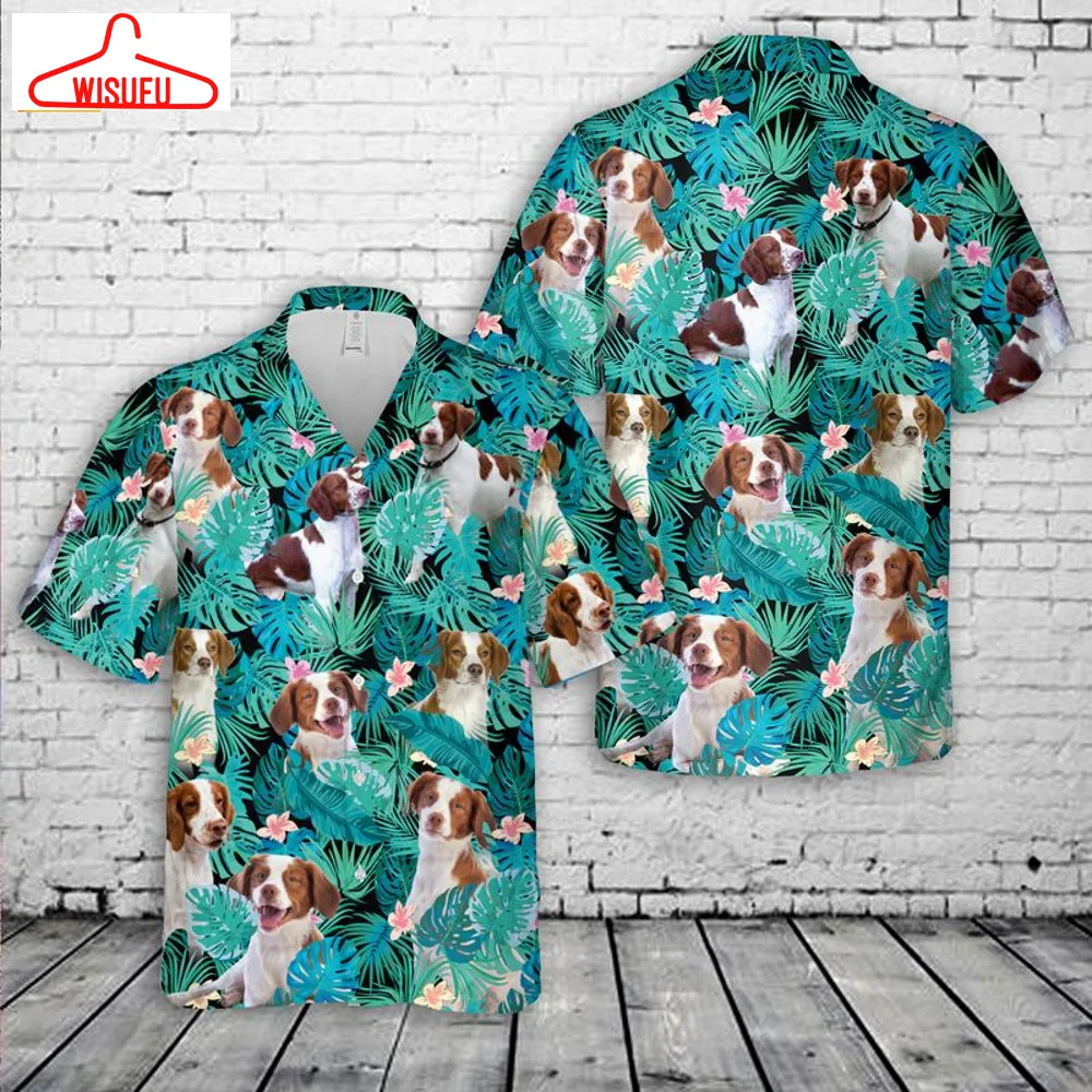 Brittany Spaniel Tropical Hawaiian Shirt, New Fashion Gifts