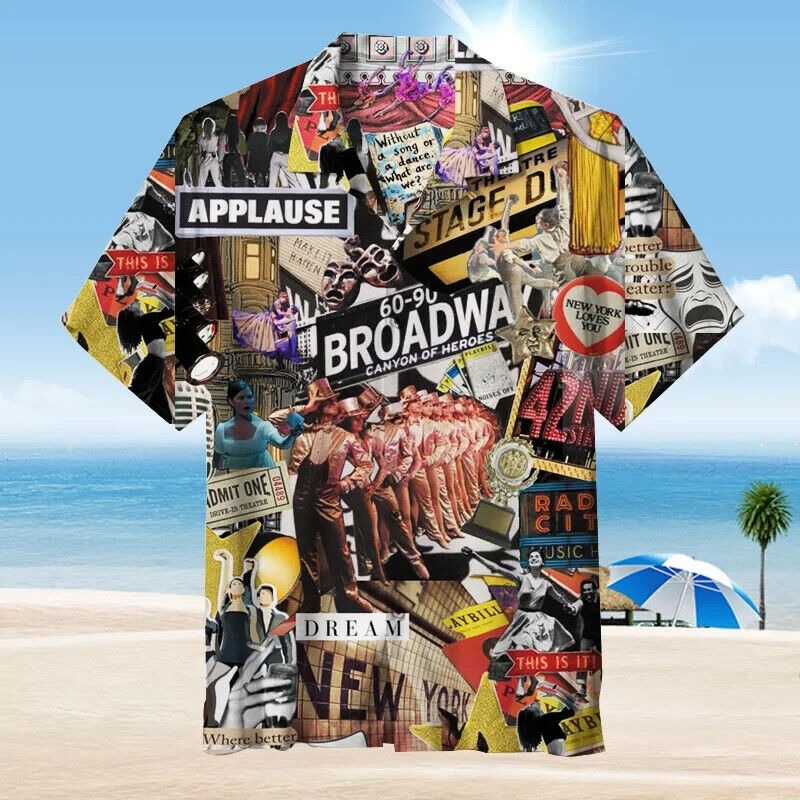 Broadway Hawaiian Shirt, Gift For Men, Women, S-5XL US Size