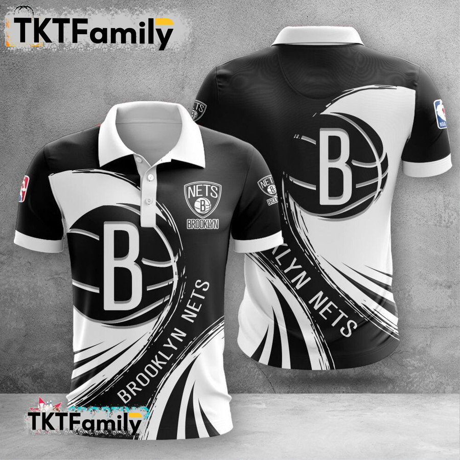 Brooklyn Nets 3d Polo Shirt TKT Familys