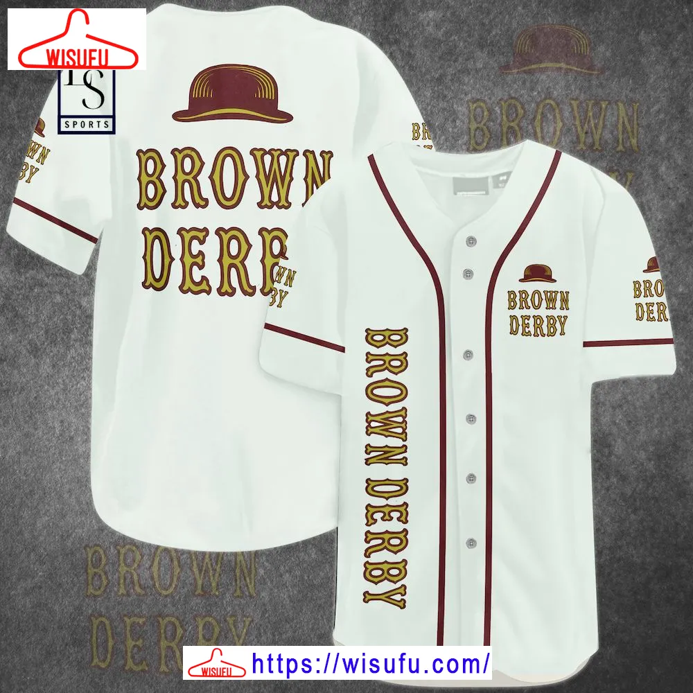 Brown Derby Beer Baseball Jersey, New Fashion Gifts