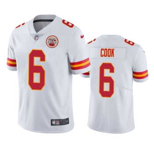 Bryan Cook 6 Kansas City Chiefs White Vapor Jersey