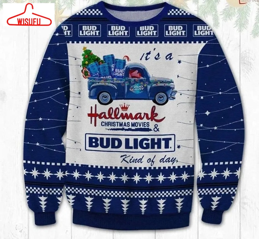 Bub Light Beer Sweater, Bub Light Beer Christmas Ugly Sweater 3d All Over Print, Xmas Sweatshirt, Christmas Gifts