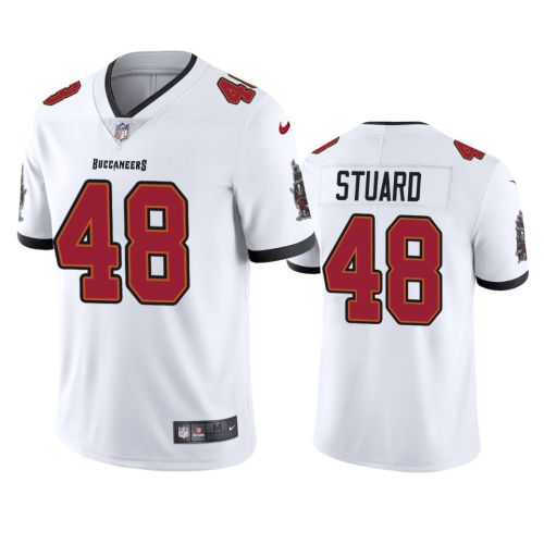 Buccaneers Grant Stuard 48 Vapor White Jersey