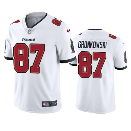 Buccaneers Rob Gronkowski Vapor White Jersey Men's