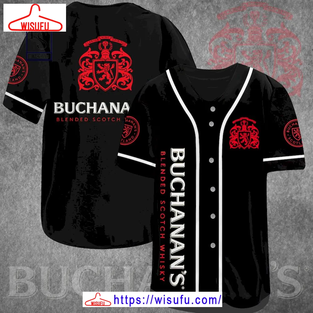 Buchanans Black Baseball Jersey, New Fashion Gifts