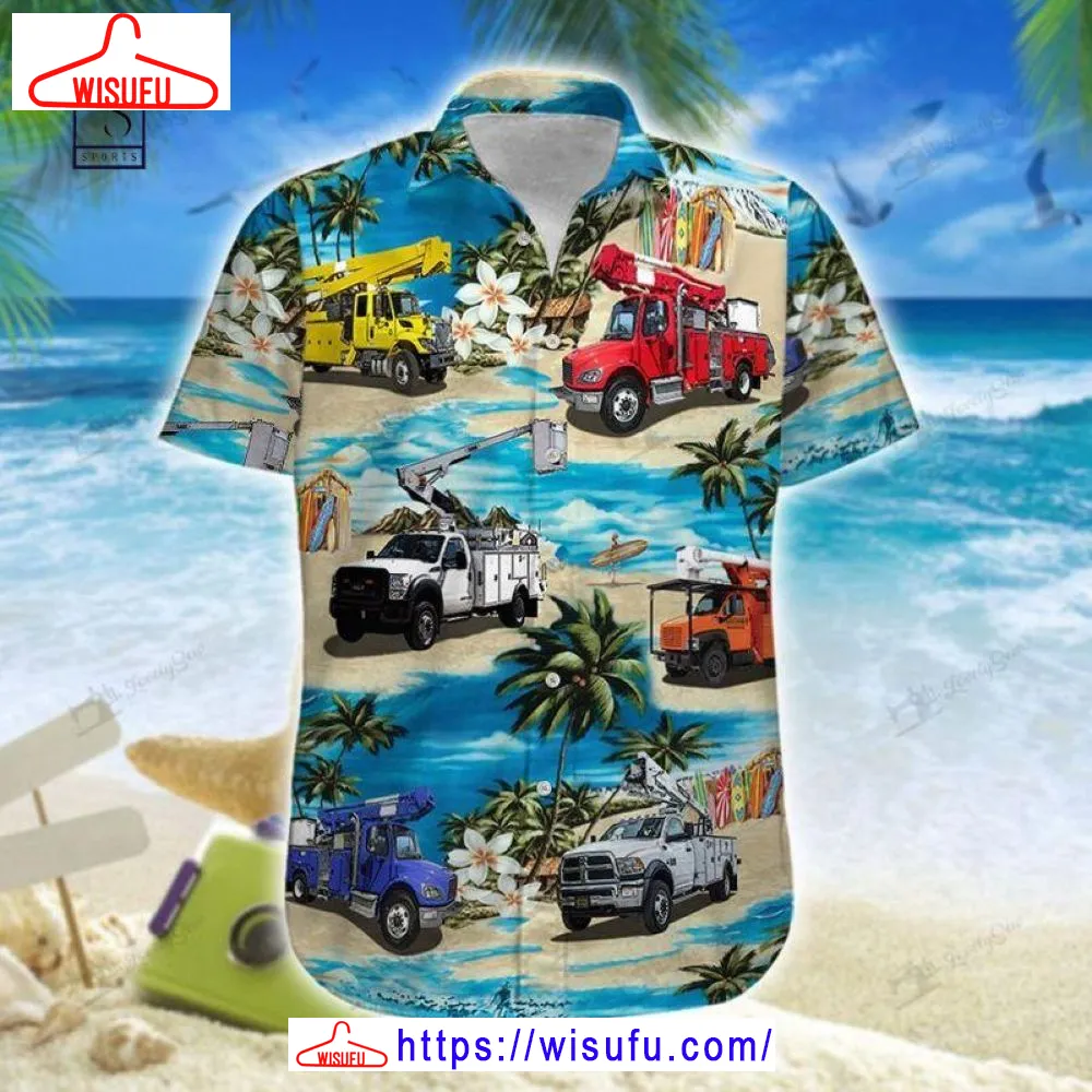 Bucket Trucks Hawaiian Shirt, New Fashion Gifts