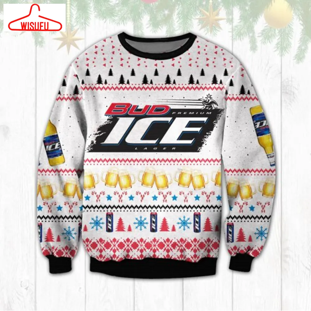 Bud Ice Ugly Christmas Sweater