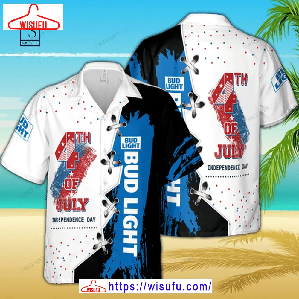 Bud Light 4th Of July Hawaiian Shirt, New Fashion Gifts