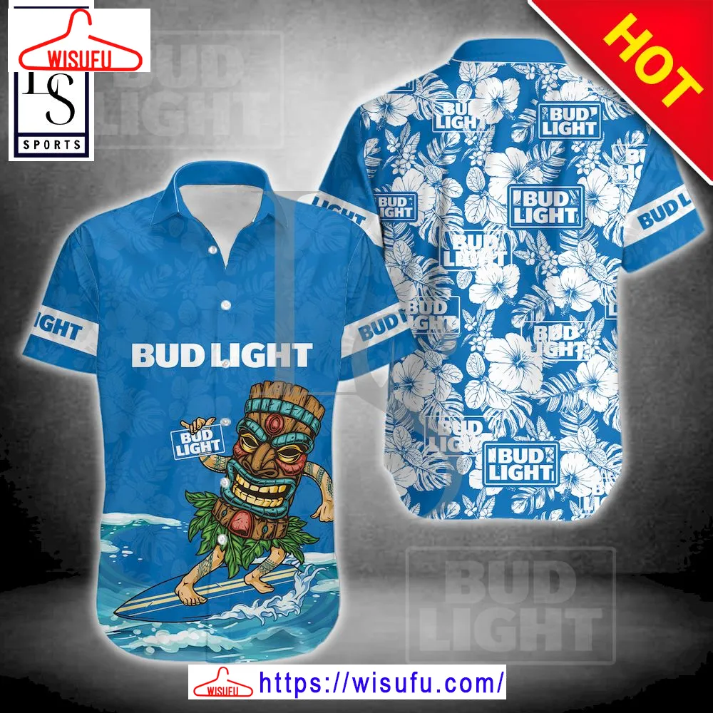 Bud Light Aloha Surfing Hawaiian Shirt, New Fashion Gifts