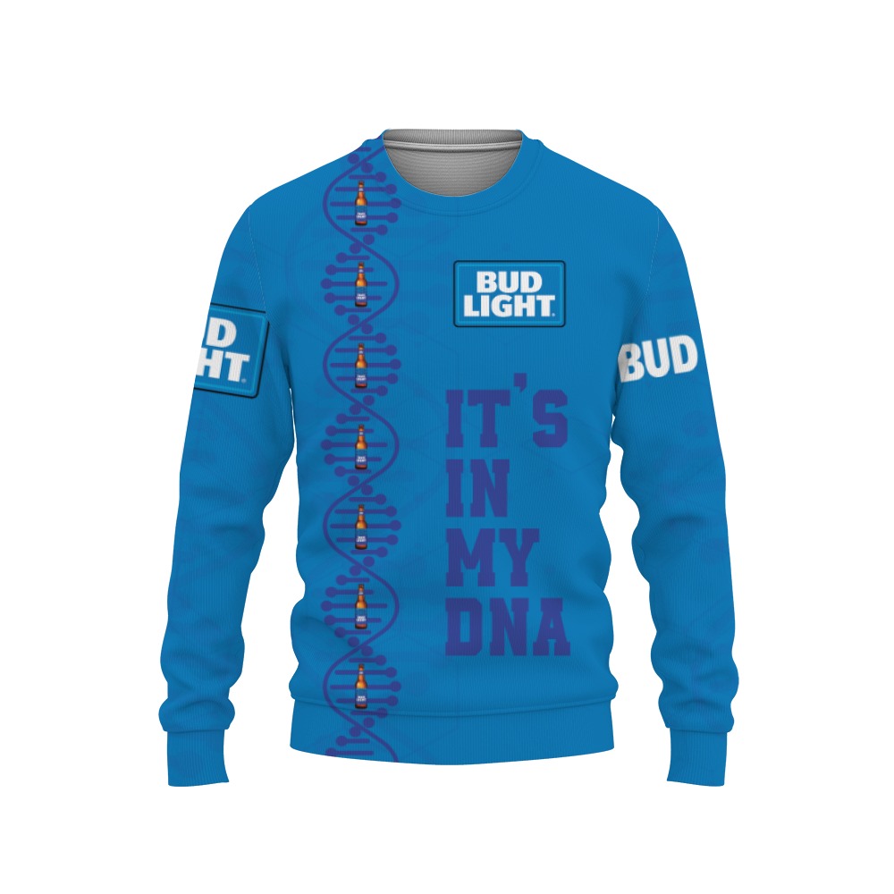 Bud Light Beers It's In My DNA-3D Sweatshirt