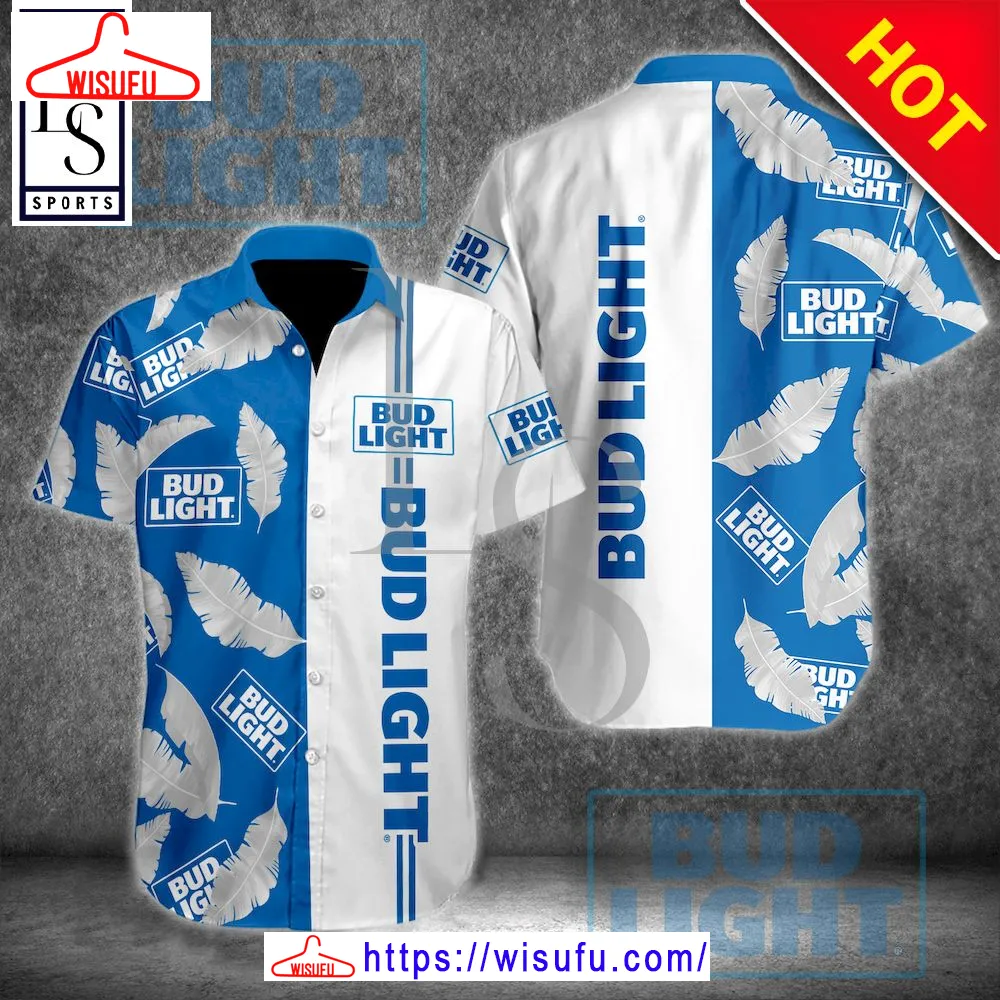 Bud Light Button Hawaiian Shirt, New Fashion Gifts